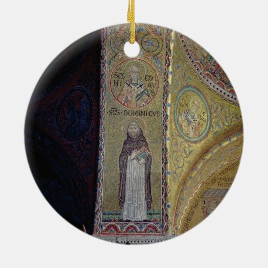St Dominicおよびセントニコラスのアトリウムのモザイク セラミックオーナメント (裏面)
