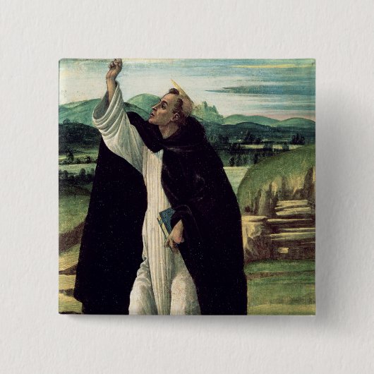 St Dominic、c.1498-1505 缶バッジ (正面)