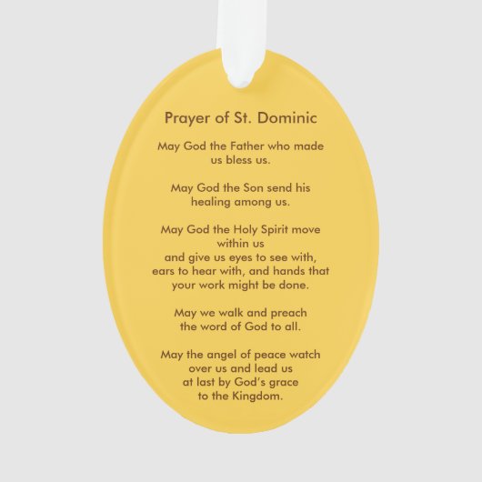 St. Dominic de Guzman (PM 02)アクリル オーナメント (裏面)