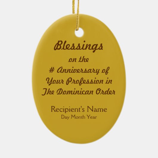 St. Dominic de Guzman (PM 02) セラミックオーナメント (裏面)