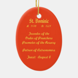 St. Dominic de Guzman (PM 02) セラミックオーナメント
