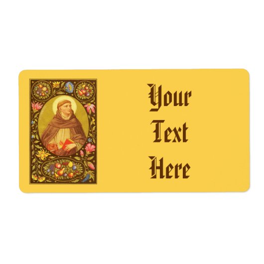 St. Dominic de Guzman (PM 02)ワイドNBMPラベル3c ラベル (正面)