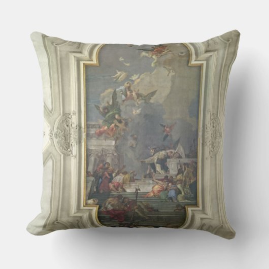 St Dominic (fres著数珠の施設 クッション (正面)