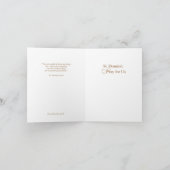 St Dominic Savioは私達のために祈ります カード (内部)