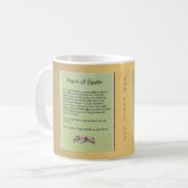 St. Dymphnaのカトリック教の祈りの言葉の精神衛生 コーヒーマグカップ (正面左)