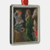 St. EligiusのThからのpredellaのパネルの奇跡 メタルオーナメント (右)