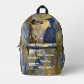 St Elizabeth Ann Seton Catholic Saint プリントバックパック (正面)