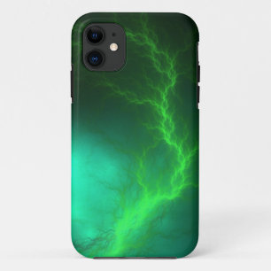 St Elmoの火のフラクタルの抽象芸術 iPhone 11 ケース