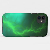 St Elmoの火のフラクタルの抽象芸術 Case-Mate iPhoneケース (裏面(横))