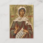 St. Emilia Orthodox Christian Prayer Card プレイスカード (正面)