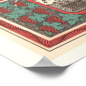 St. Emilion Bordeaux Wine Map Print ポスター (角)