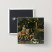 St. Eustachius、c.1438-42の視野 缶バッジ (正面&裏面)