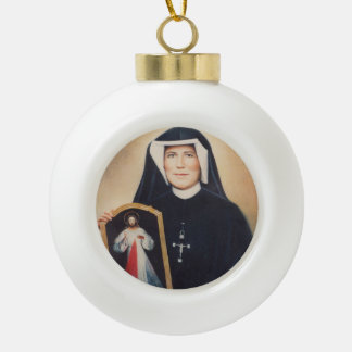 St.Faustinaのクリスマスのオーナメント セラミックボールオーナメント