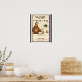 St. Felix Spider’s Web Catholic Saint Game Sign ポスター (キッチン)