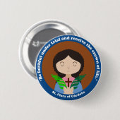 St. Flora of Córdoba 缶バッジ (正面&裏面)