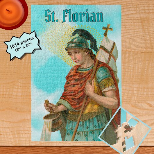St. Florian with Bucket （クラウド； M 019） ジグソーパズル