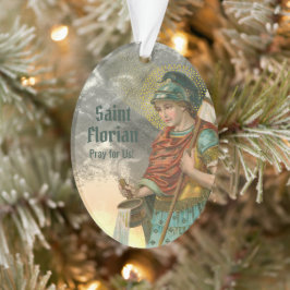 St. Florian with Bucket (両方; M 019)アクリル オーナメント