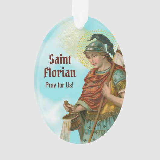 St. Florian with Bucket (両方; M 019)アクリル オーナメント (裏面)