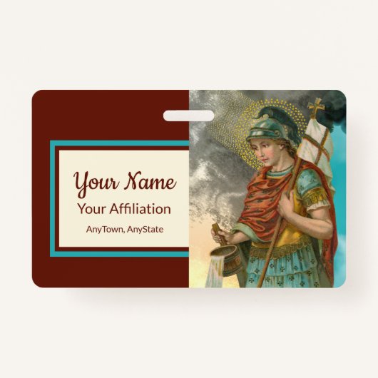 St. Florian with Bucket （両方； M 019） バッジ (正面)