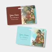 St. Florian with Bucket （両方； M 019） バッジ (正面＆裏面)