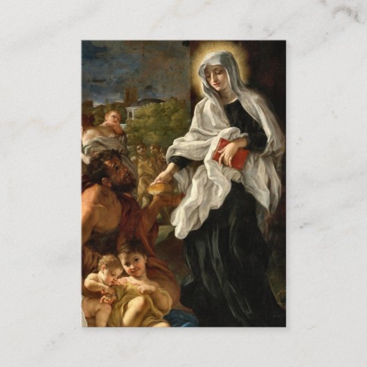 St. Frances of Rome Catholic Prayer Card           プレイスカード (正面)
