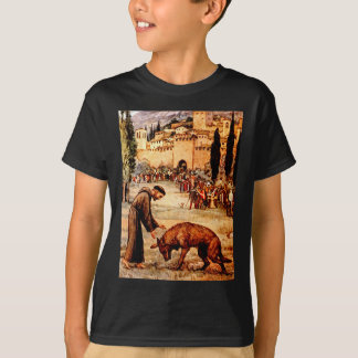 St. Francisおよびオオカミ Tシャツ