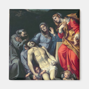 St FrancisおよびSt Mary Magdalene、c.1が付いているピエタ マグネット