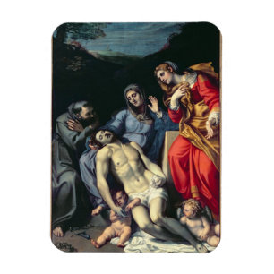 St FrancisおよびSt Mary Magdalene、c.1が付いているピエタ マグネット