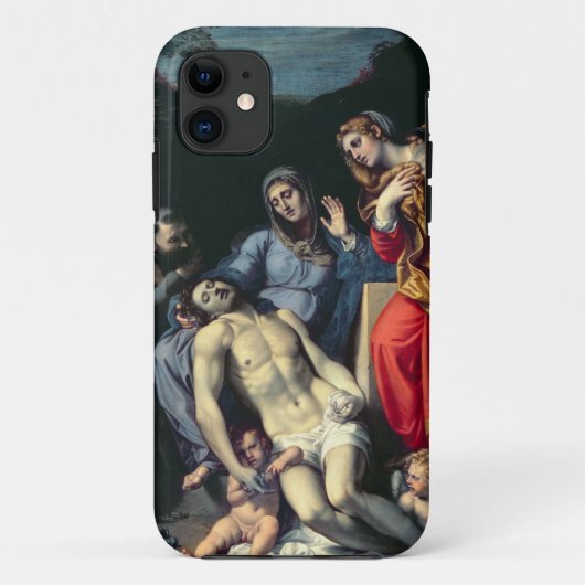 St FrancisおよびSt Mary Magdalene、c.1が付いているピエタ Case-Mate iPhoneケース (裏面)