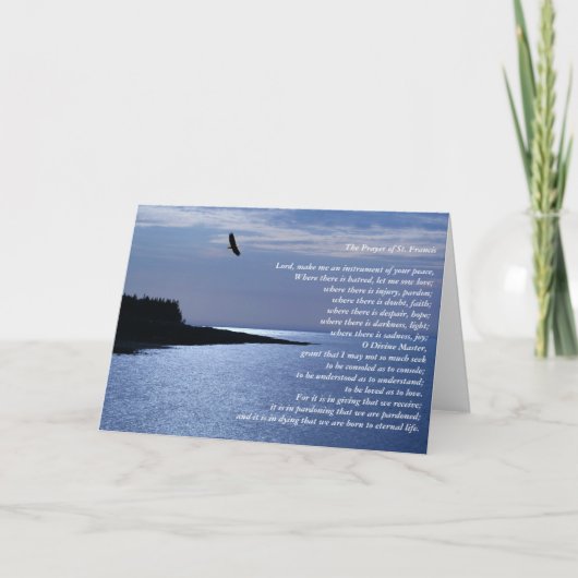 St Francisの祈りの言葉 カード (正面)