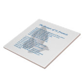 St. Francisの祈りの言葉 タイル (側面)