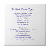 St. Francisの祈りの言葉 タイル (正面)