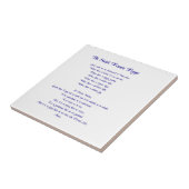 St. Francisの祈りの言葉 タイル (側面)