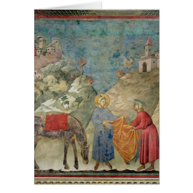 St Francisは他人に彼のコートを与えます (正面)