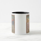 St Francisは彼の友達に現われます マグカップ (中央)