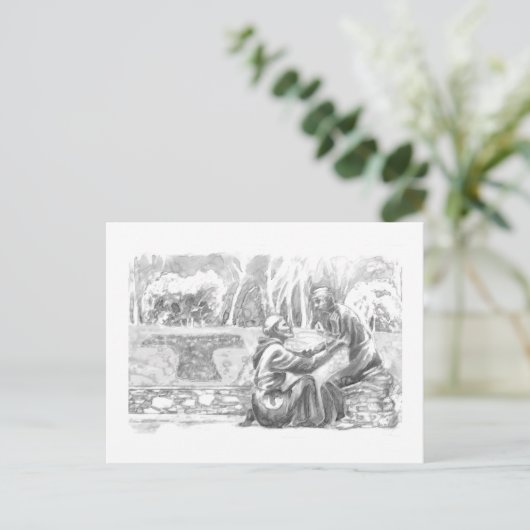 St. Francis and the Leper ポストカード (スタンド正面)