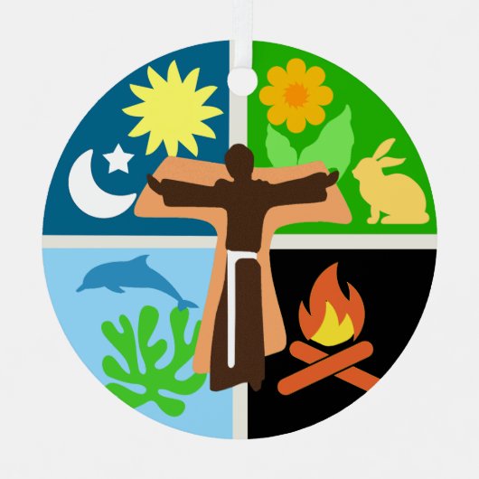 St. Francis Canticle of Creation Ornament メタルオーナメント (正面)
