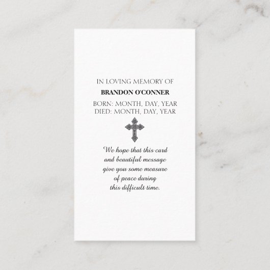 St Francis Countryside Red Blue Green Yellow 名刺 (裏面)