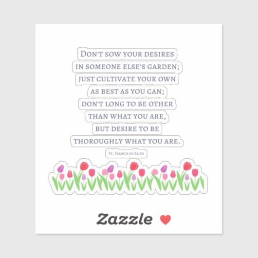 St Francis De Sales引用文シール シール (シート)