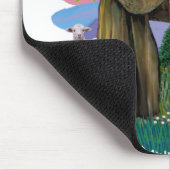 St Francis (ff) - Seal Point Himalayan cat マウスパッド (コーナー)