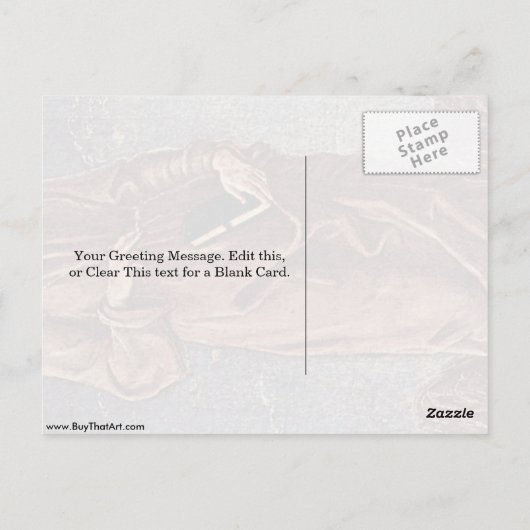 St. Francis Of Assi By Tura Cosimo ポストカード (裏面)