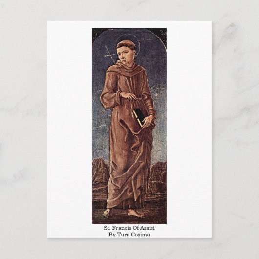 St. Francis Of Assi By Tura Cosimo ポストカード (正面)