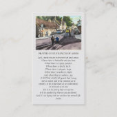 St. Francis of Assisi Bruges Violet Yellow Blue 名刺 (正面)