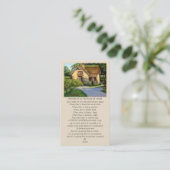 St Francis of Assisi Green Purple Brown Yellow 名刺 (スタンド正面)