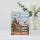 St Francis of Assisi Peace prayer エンクロージャーカード (スタンド正面)