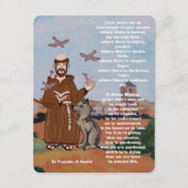 St Francis of Assisi Peace prayer エンクロージャーカード (正面)