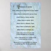 St Francis of Assisi prayer ポスター (正面)