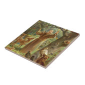 St Francis of Assisi preaching to animals タイル (側面)