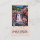 St. Francis of Assisi Purple Green Orange Prayer 名刺 (正面)