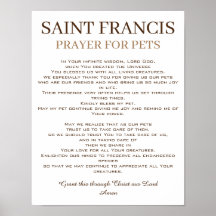 St. Francis Prayer for Pets